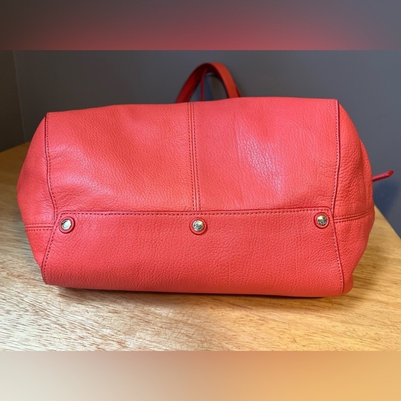 Coach pebbled Leather Turnlock Tie bucket bag purse - Picture 4 of 16